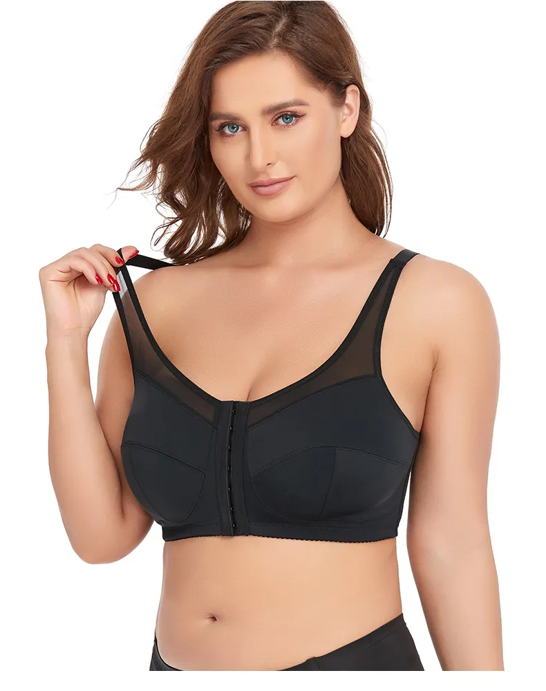 wofedyo Bras for Women, Women's No Steel Ring Large Size Front