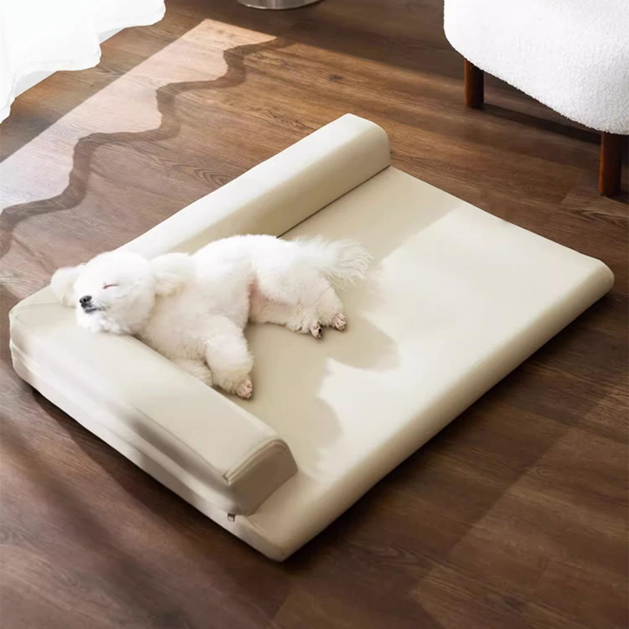 Kennel Simple Plain Leather Lshaped Kennel Dog Sleeping Rest Mat CJdropshipping