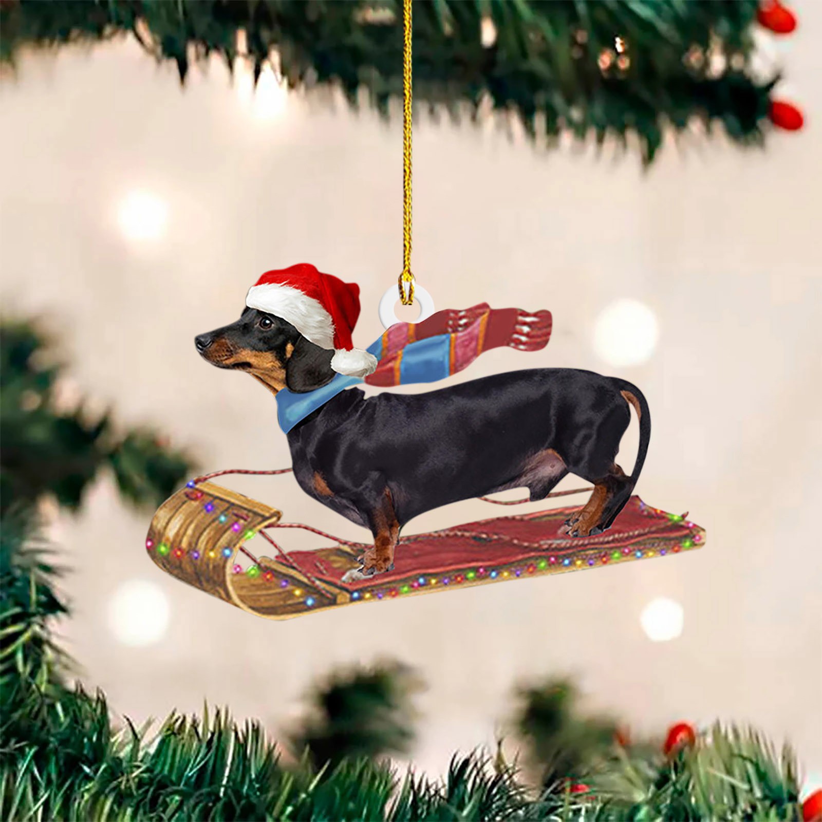 Christmas Sausage Dog Decorations Home CJdropshipping