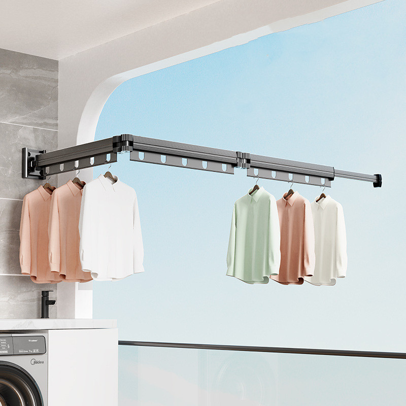 Folding Clothes Hanger Balcony Retractable CJdropshipping