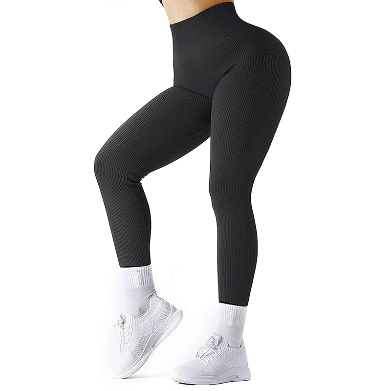 NORMOV Jacquard Yoga Pants Seamless Sports Tights Fitness High Waist L –  Active Edge