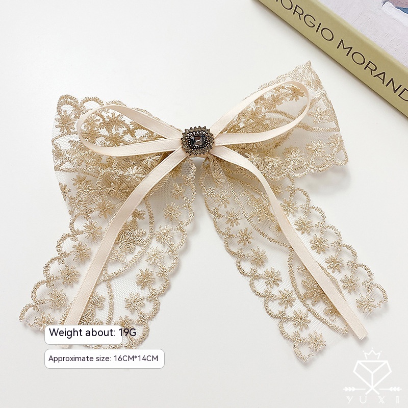 New Lace Bow Barrettes Women - Picture 10 of 11