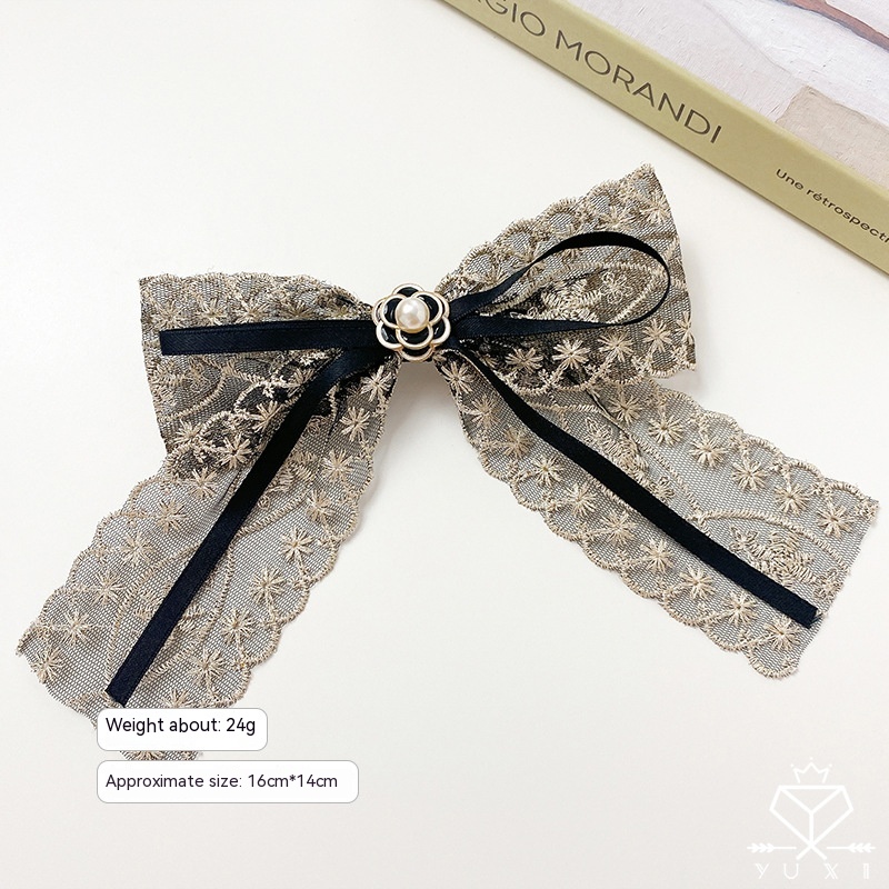 New Lace Bow Barrettes Women - Picture 7 of 11