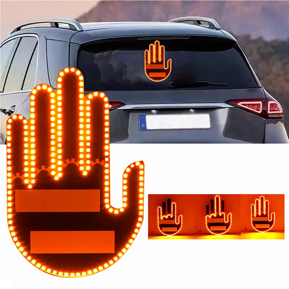 New LED Illuminated Gesture Light Car Finger Light With Remote