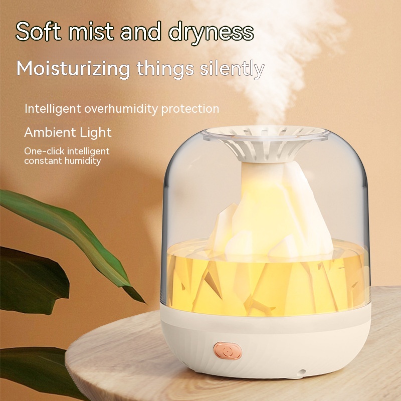 Creative Ultrasonic Essential Oil Humidifier Volcano Aromatherapy Machine  Spray